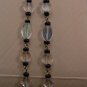 Black and White Pedend Earrings