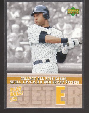 06 UPPER DECK DEREK JETER [SPELL AND WI N] INSERT