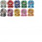 Las Vegas clay POKER CHIP Wine Charms -- One set of 10 wine charms