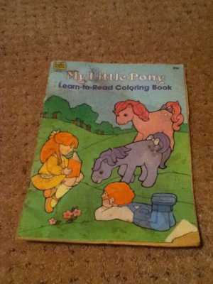 My Little Pony G1 "Learn To Read" Coloring Book