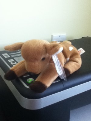 TY Beanie Baby Whisper Deer