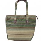 Earth Tone Quilted Tote Bag