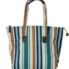 Chic Stripe Quilted Tote Bag