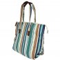 Chic Stripe Quilted Tote Bag