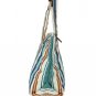 Chic Stripe Quilted Tote Bag