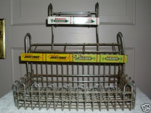 VINTAGE METAL SIGN WRIGLEY'S GUM RACK