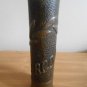 Antique WW1 Trench Art Shell Casing  Inscribed Argonne 1918 Hammered Brass