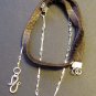 Handmade Artisan Sterling Silver 925 and Deerskin Lace Wrap