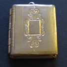 Engraved Brass Book Locket