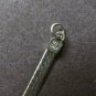 Sterling Silver Bracelet with Heart Charm 8 inch Vintage Designer Milor 925 Herringbone Design