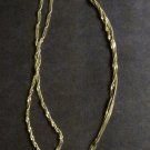 Vintage Vermeil Sterling Silver Necklace Twist Design Italy Chain 24 inches