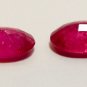 Matching Pair of Rubies 7 x 5 mm Oval Loose Gemstones