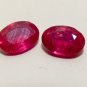 Matching Pair of Rubies 7 x 5 mm Oval Loose Gemstones