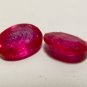 Matching Pair of Rubies 7 x 5 mm Oval Loose Gemstones