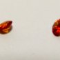Songea Orange Sapphires 3mm Round Matching Pair Gemstones