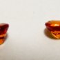 Songea Orange Sapphires 3mm Round Matching Pair Gemstones