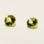 Peridot 3mm Round Matching Pair Loose Faceted Gemstones