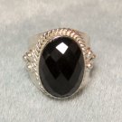 Sterling Silver and Onyx Ring Handmade 925