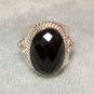 Sterling Silver and Onyx Ring Handmade 925