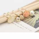 Korean fashion pearl rose jewel - Five set ring