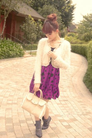 CLT8005: Japanese Fashion Flouncing Fluff Little Coat