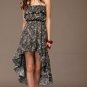 Peacock Feather Long Tube Dress