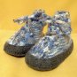 Baby Boots Knit HAND MADE UNIQUE - Boy, Blue, 12 - 24 m - for Todlers