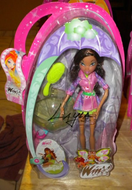 Layla of Winx Club Rainy Day Fairy Doll With Umbrella NEW VHTF RARE