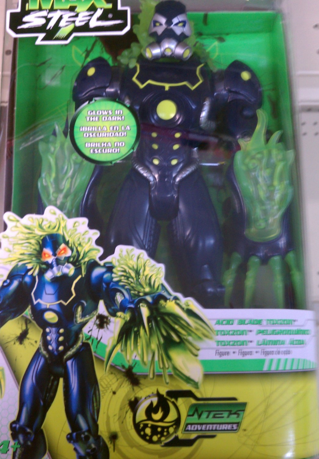 Action Figure Max Steel Combattenti Base Toxzon - Y1391, Per Bambini 4+ Anni