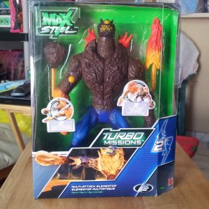 Mattel Max Steel Multi-Attack Elementor Earth Mode Figure New Rare VHTF