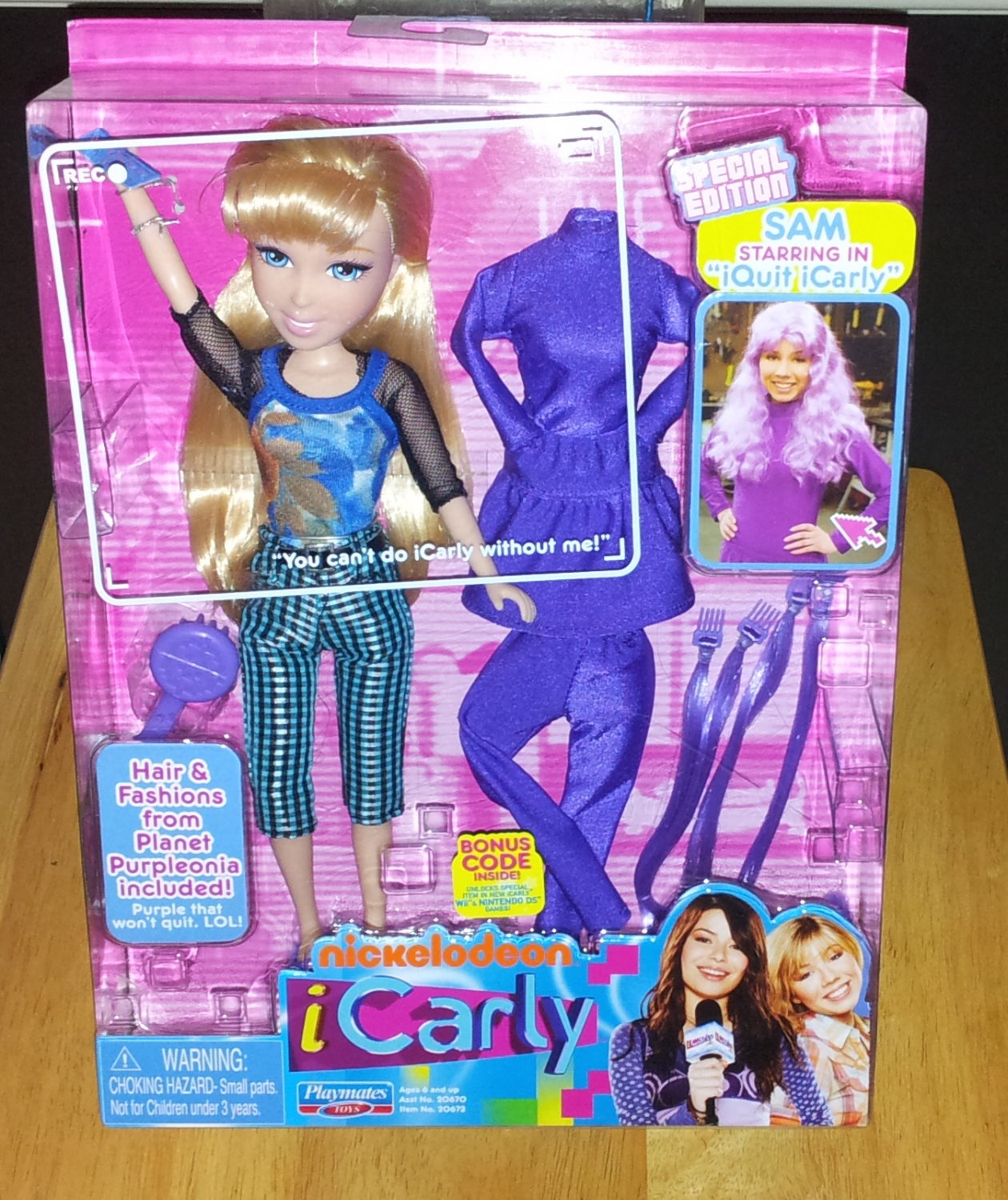 Sam From iCarly Special Edition "iQuit iCarly" Doll.
