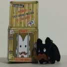 Black with Mustache Kidrobot Kozik Mini Plush Labbit with Hang Cord