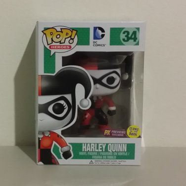 Funko POP! Heroes Harley Quinn Glow in the Dark PX Previews  Exclusive