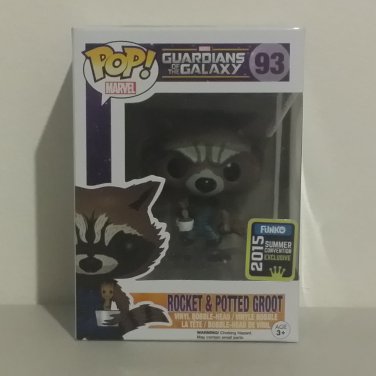Funko POP! Marvel Rocket & Potted Groot Summer Convention Exclusive