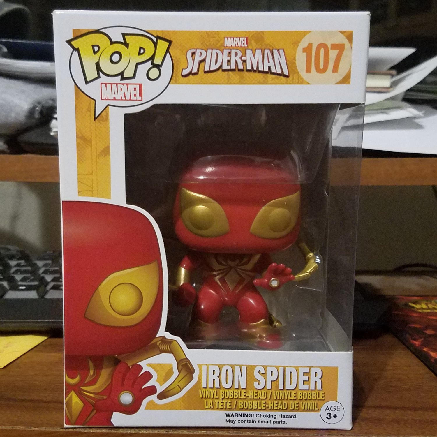 iron spider funko pop 107