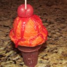 Orange Ice Cream Cone