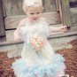 Lace and Feather Dress party photographs special occasion any color feathers