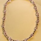 Pink/Purple Crystal Necklace