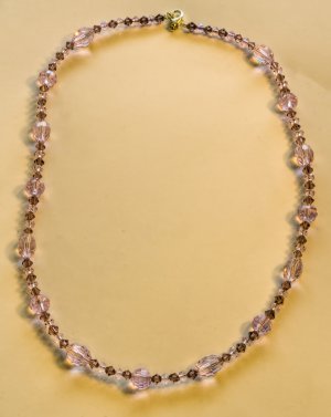 Pink/Purple Crystal Necklace