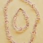 Pink/Lilac Crystal Necklace & Bracelet