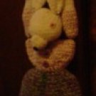 BUNNY LADY door hanger for EASTER  crochet pattern with PDF delivery