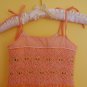 Orange Gingham Cotton Dress