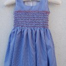Blue Gingham Cotton Dress