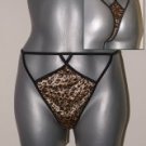 Plus Size Leopard Print Thong Size 10