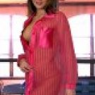 Plus Size 4X Sheer Striped Sleep Shirt
