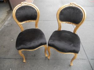 Gold Leaf Side Chairs