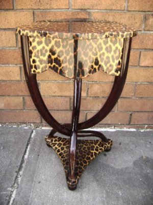 Leopard Accent Table