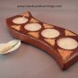 TERRACOTTA CANDLE "S" SHAPE BROWN