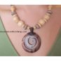 WOOD AND BEAD NECKLACE JEWELRY