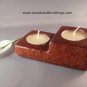 TERRACOTTA CANDLE STEP BROWN